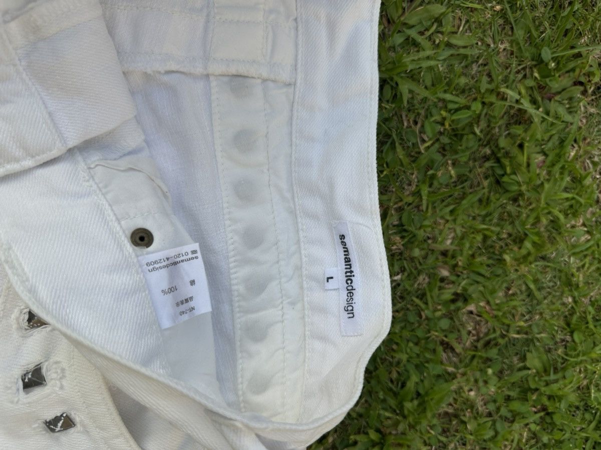 semanticdesign Semanticdesign Studded Pocket Flare White Denim Size US 30 / EU 46 - 7 Thumbnail