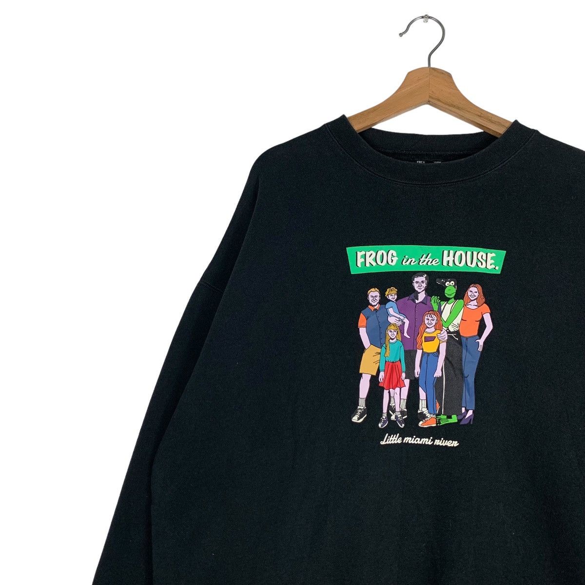 Japanese Brand FREAK’S STORE Frog in the House Graphic Sweatshirt #0687-C32 Size US L / EU 52-54 / 3 - 4 Thumbnail