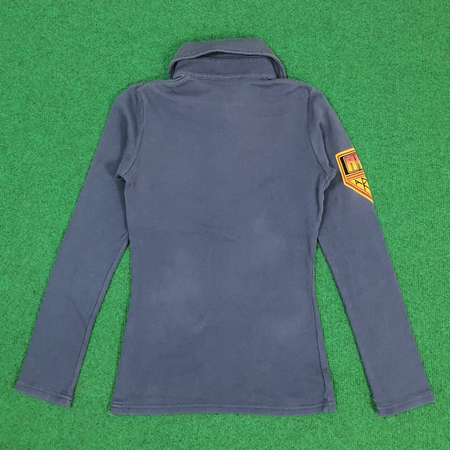 Hysteric Glamour × Japanese Brand × Vintage Vintage Hysteric Glamour Hyss Army Long Sleeve Polo Shirt Size XXS / US 00 / IT 34 - 3 Thumbnail