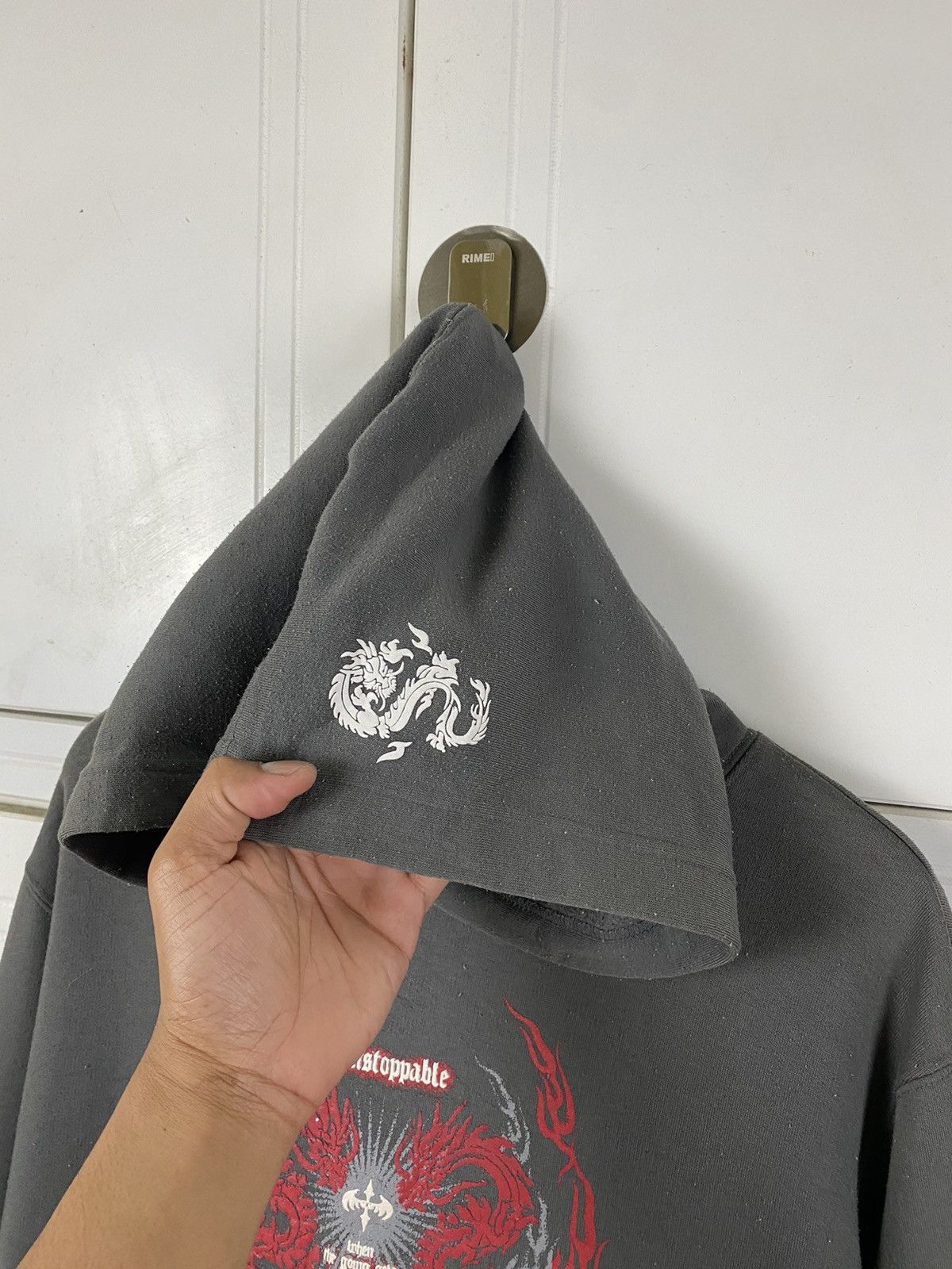 Japanese Brand × Vintage Vintage Dragon Tempest Hoodie Pullover Size US L / EU 52-54 / 3 - 5 Thumbnail