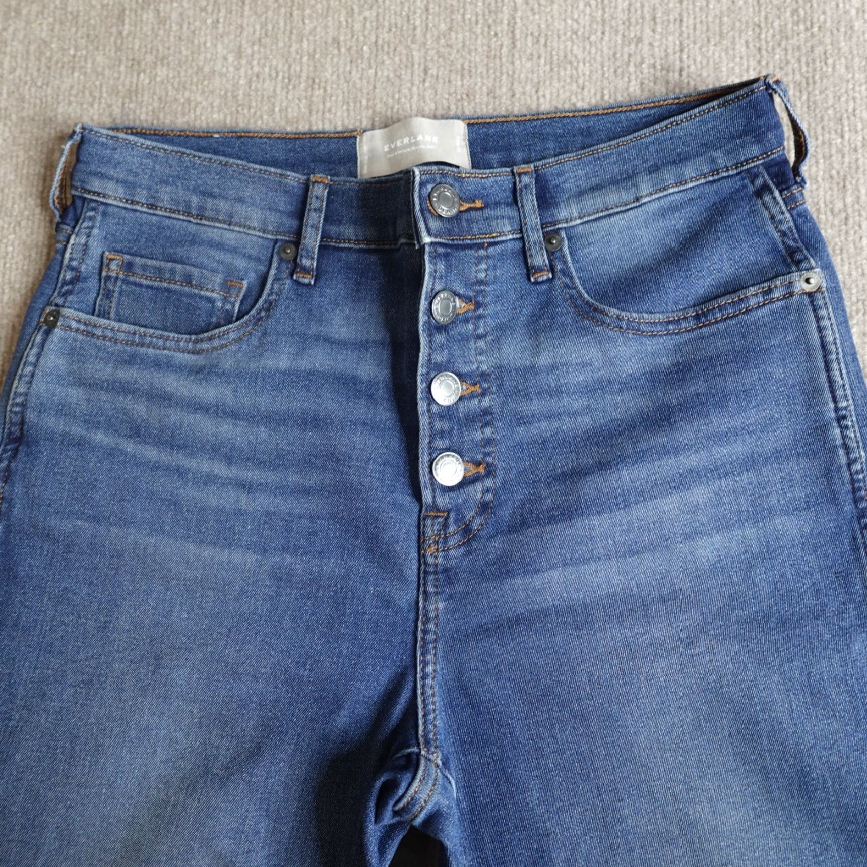 Everlane Everlane Jeans Womens 29 Blue Vintage Ankle Skinny Button Hem Regular Size 29 Blue Jeans Women Vintage Skinny Ankle Button 29" Size 29" - 5 Thumbnail