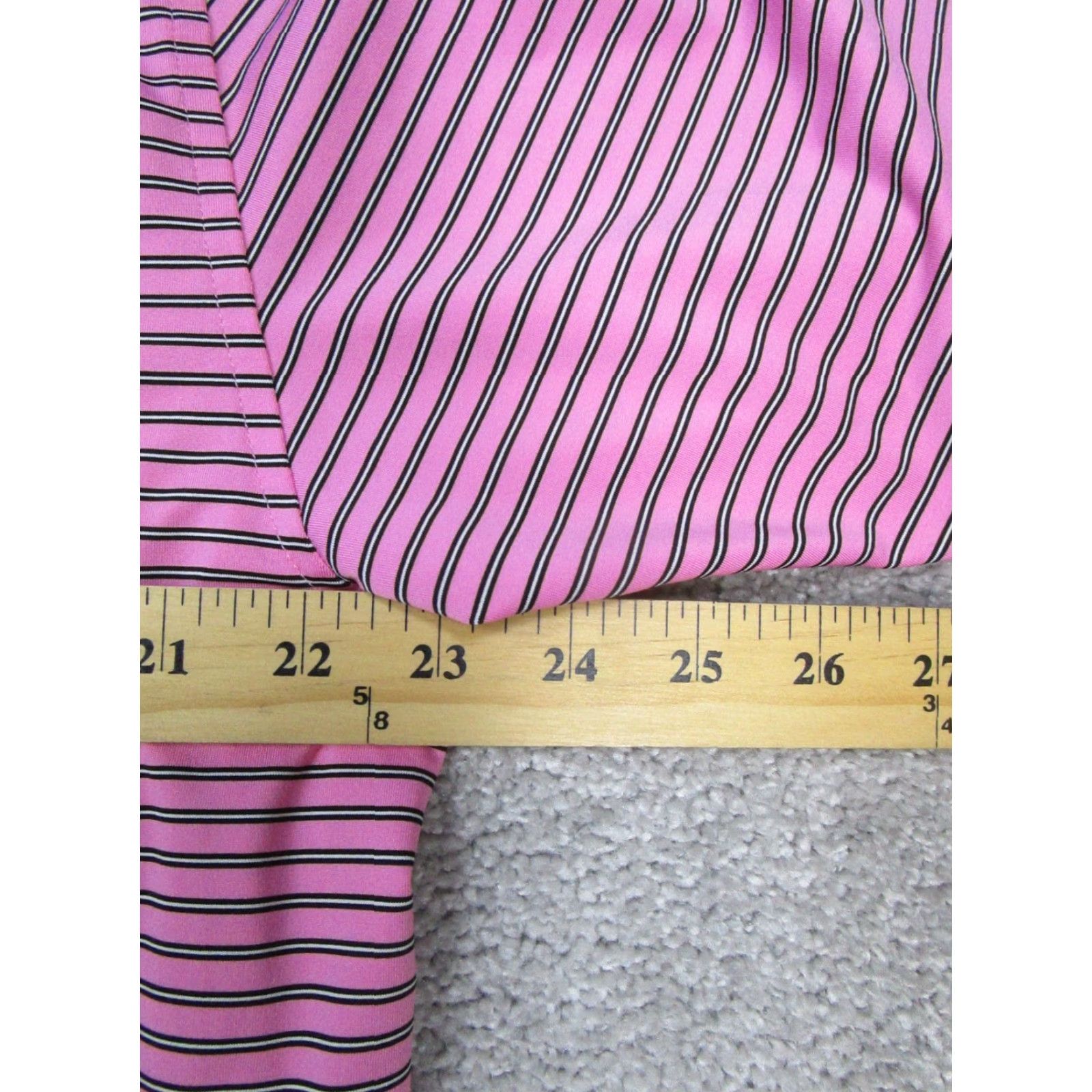 Peter Millar Peter Millar Polo Shirt Mens L Pink Striped Summer Comfort Golf Logo Shirt Size US L / EU 52-54 / 3 - 7 Thumbnail