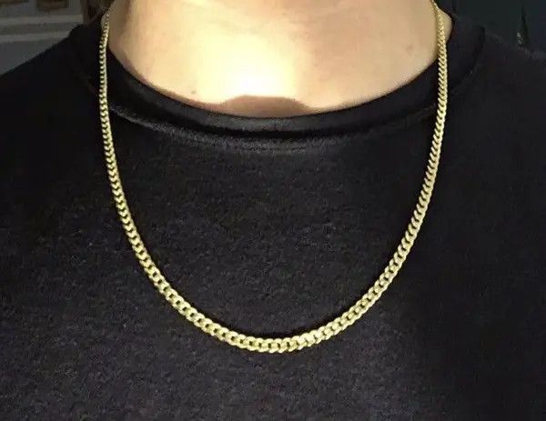 Other Hoshikawa x Rina Gold Chain Cuban 22in 4mm 925 Italy Size ONE SIZE - 3 Thumbnail