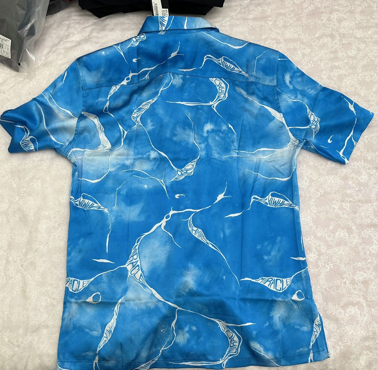 Nahmias NAHMIAS Blue Miracle Tie Dye Silk Button Down XS Size US XS / EU 42 / 0 - 2 Thumbnail