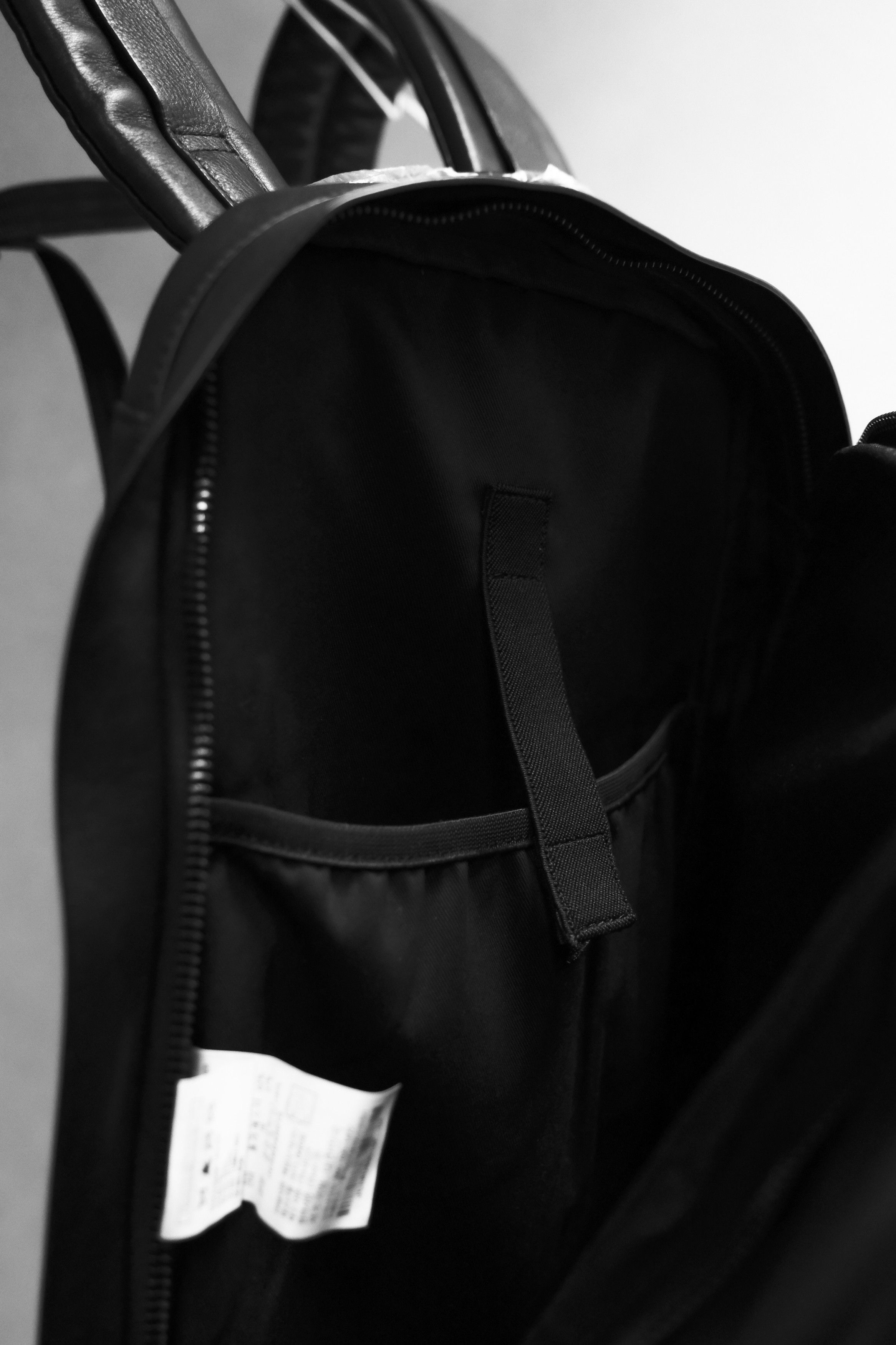 Juun.J JUUN.J Leather Backpack- Black Size ONE SIZE - 10 Thumbnail