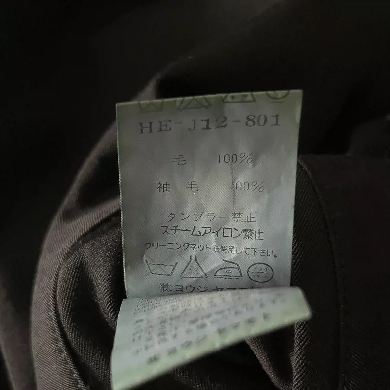 Yohji Yamamoto Yohji Yamamoto Yohji Yamamoto Wool Coat with Unique Sleeve Size US S / EU 44-46 / 1 - 7 Thumbnail