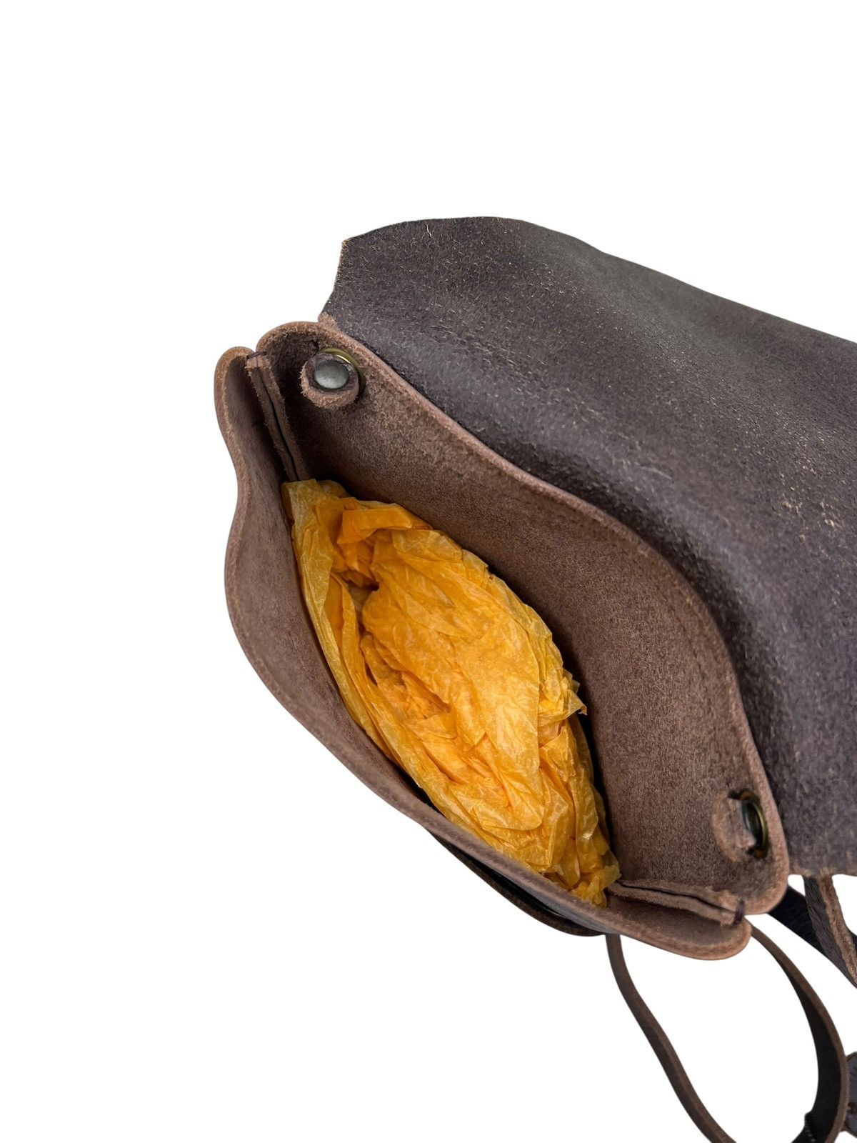 Leather D+ Japan Patina Leather Asymmetrical Sling Bag Size ONE SIZE - 21 Thumbnail