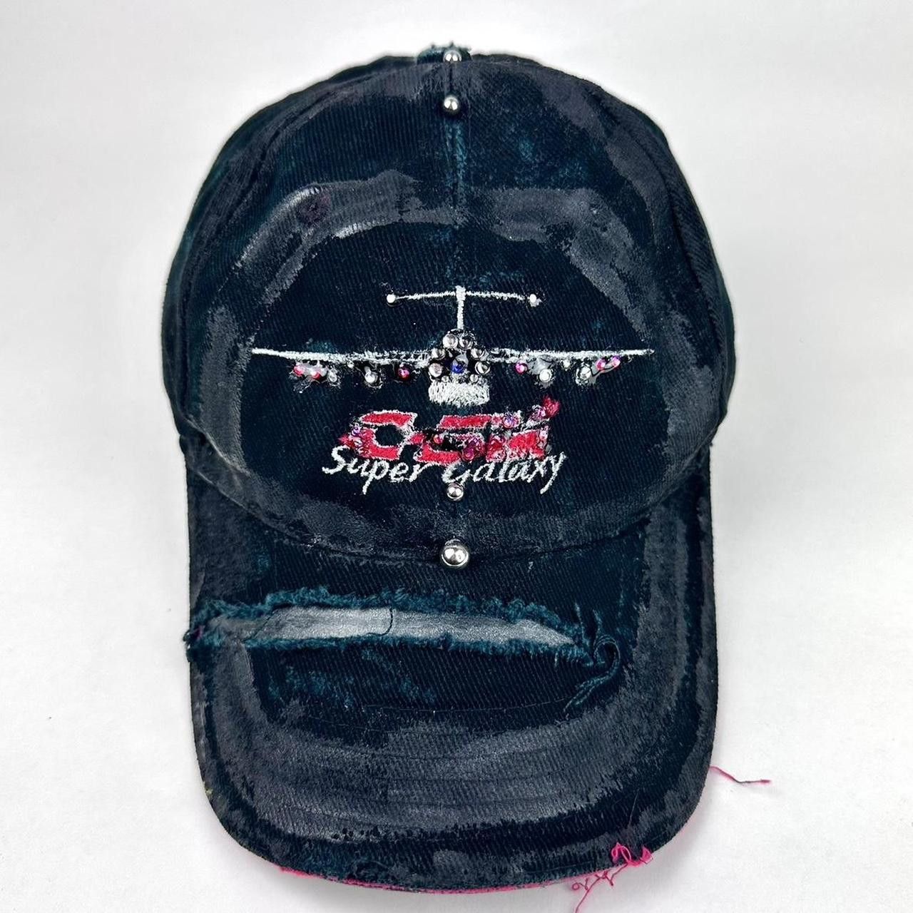 Other ASTROBOI* C5M Super Galaxy Black Rhinestone Pierced Hat Size ONE SIZE - 1 Thumbnail