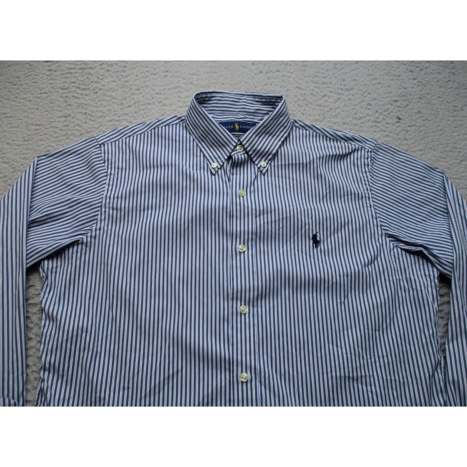 Ralph Lauren Ralph Lauren Shirt Mens M Blue Long Sleeve Button Up Classic Fit Performance Size US M / EU 48-50 / 2 - 3 Thumbnail