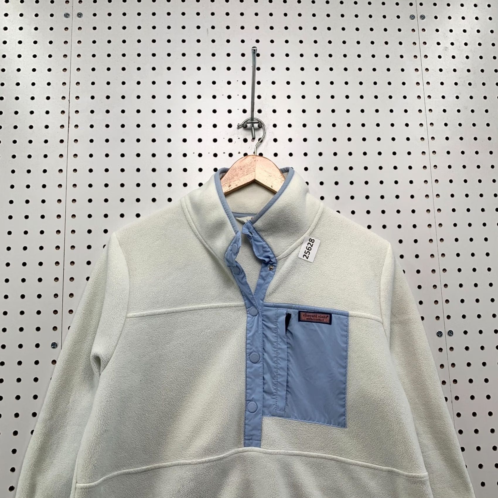 Vineyard Vines Vineyard Vines Polar Fleece SnapPlacket Pullover White Womens Large 22x26.5 Size L / US 10 / IT 46 - 2 Thumbnail