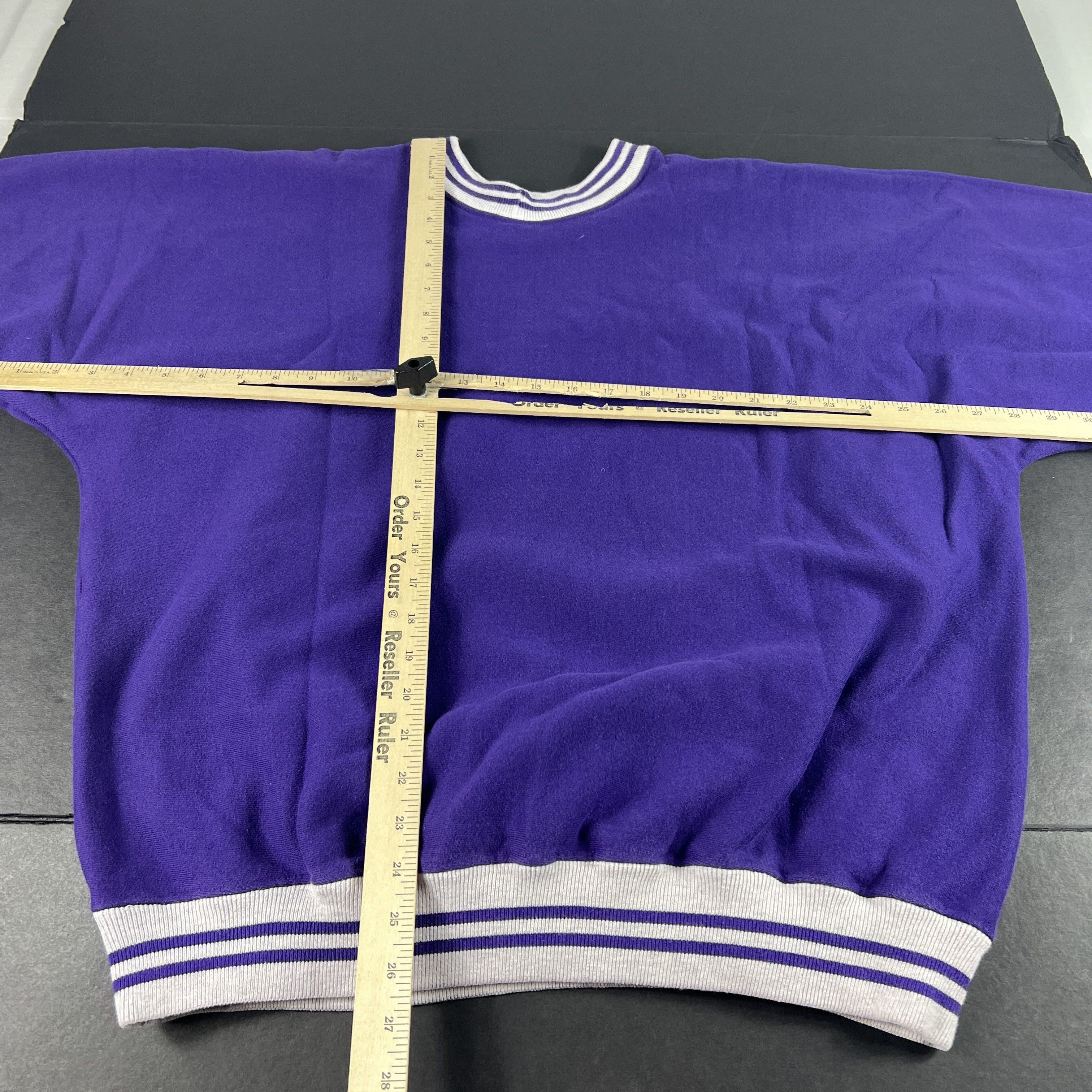 Public School × Vintage VTG 90s Strasburg Rams Virginia Sweatshirt Purple Crewneck Size US XL / EU 56 / 4 - 8 Thumbnail