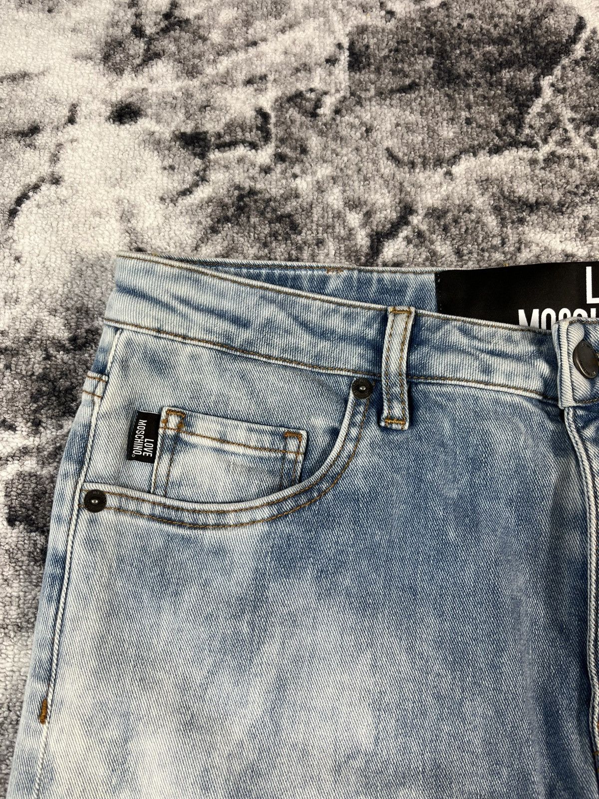 Love Moschino Love Moschino Paint Splatter Denim Jeans Women 29 Italy Size 29" - 5 Thumbnail