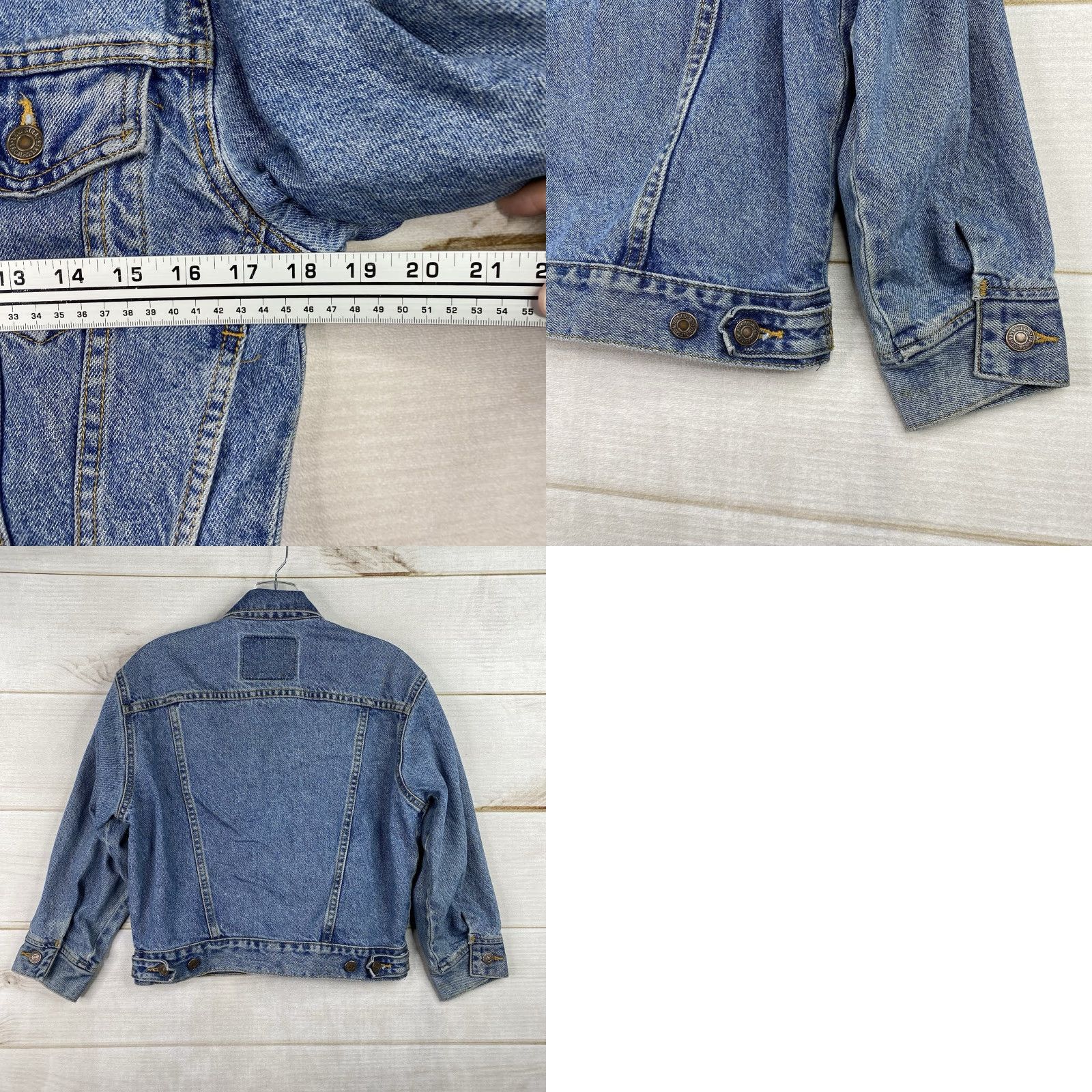 Levi's VINTAGE Levi's Trucker Denim Jacket Women's S 8/10 Cropped Stone Washed 90s City Classic Hipster Jeans Size 28" / US 6 / IT 42 - 9 Thumbnail