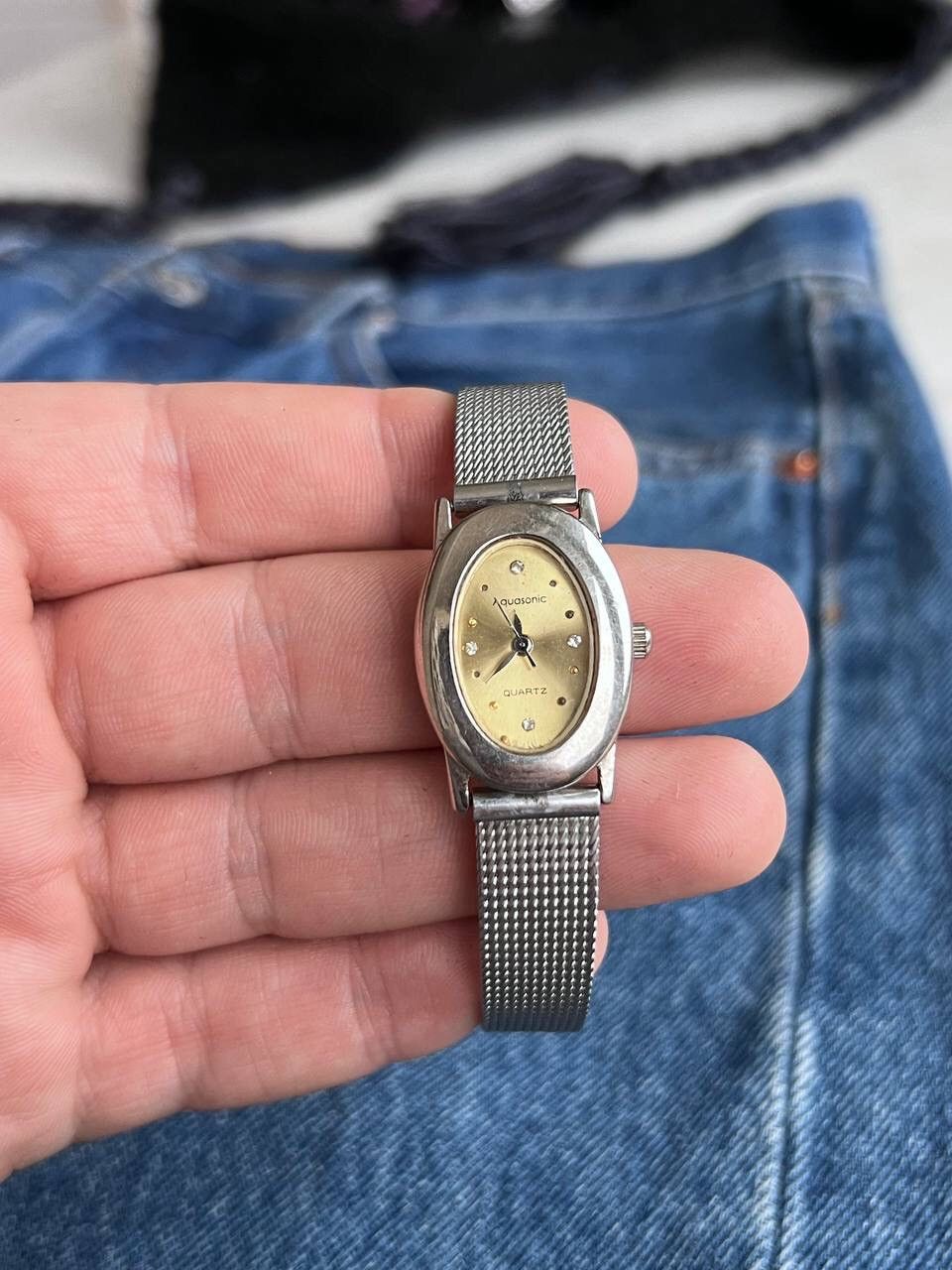 Japanese Brand × Vintage Vintage Japanese style futuristic Steel Watch Bracelet Size ONE SIZE - 4 Thumbnail
