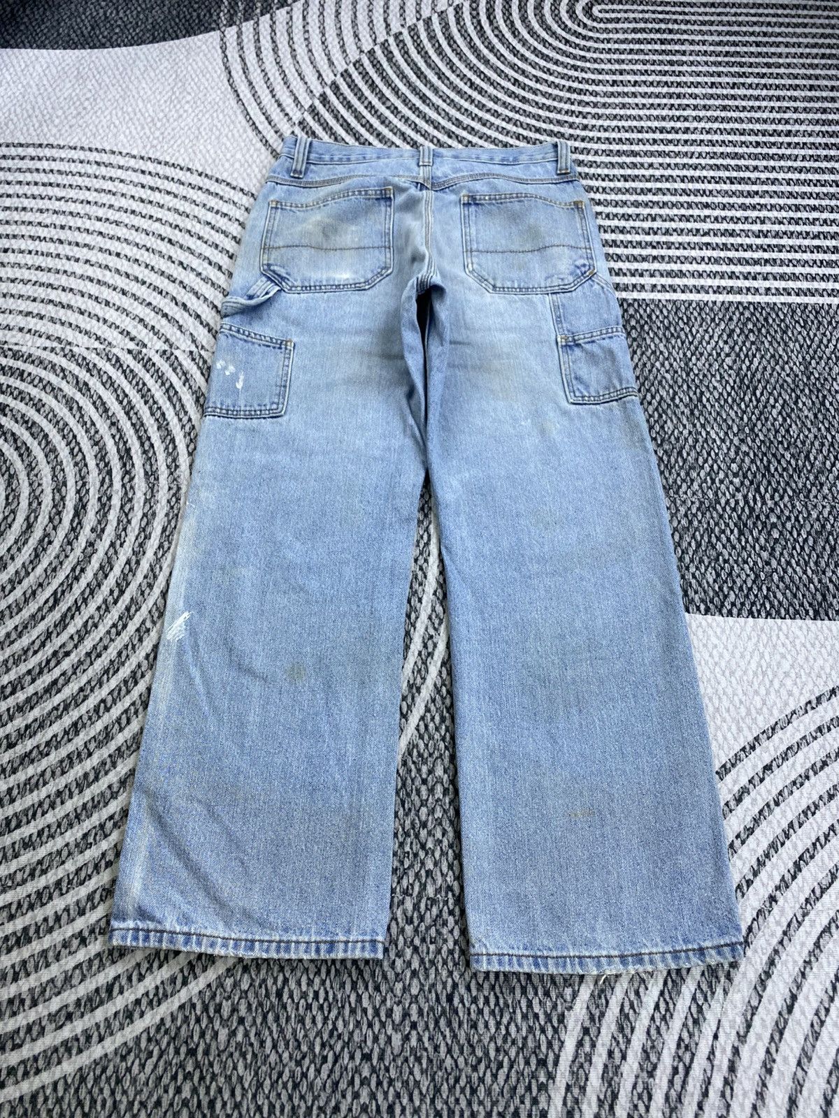 Faded Glory Vintage Faded Glory Carpenter Distressed Denim Jeans Size US 31 - 2 Thumbnail