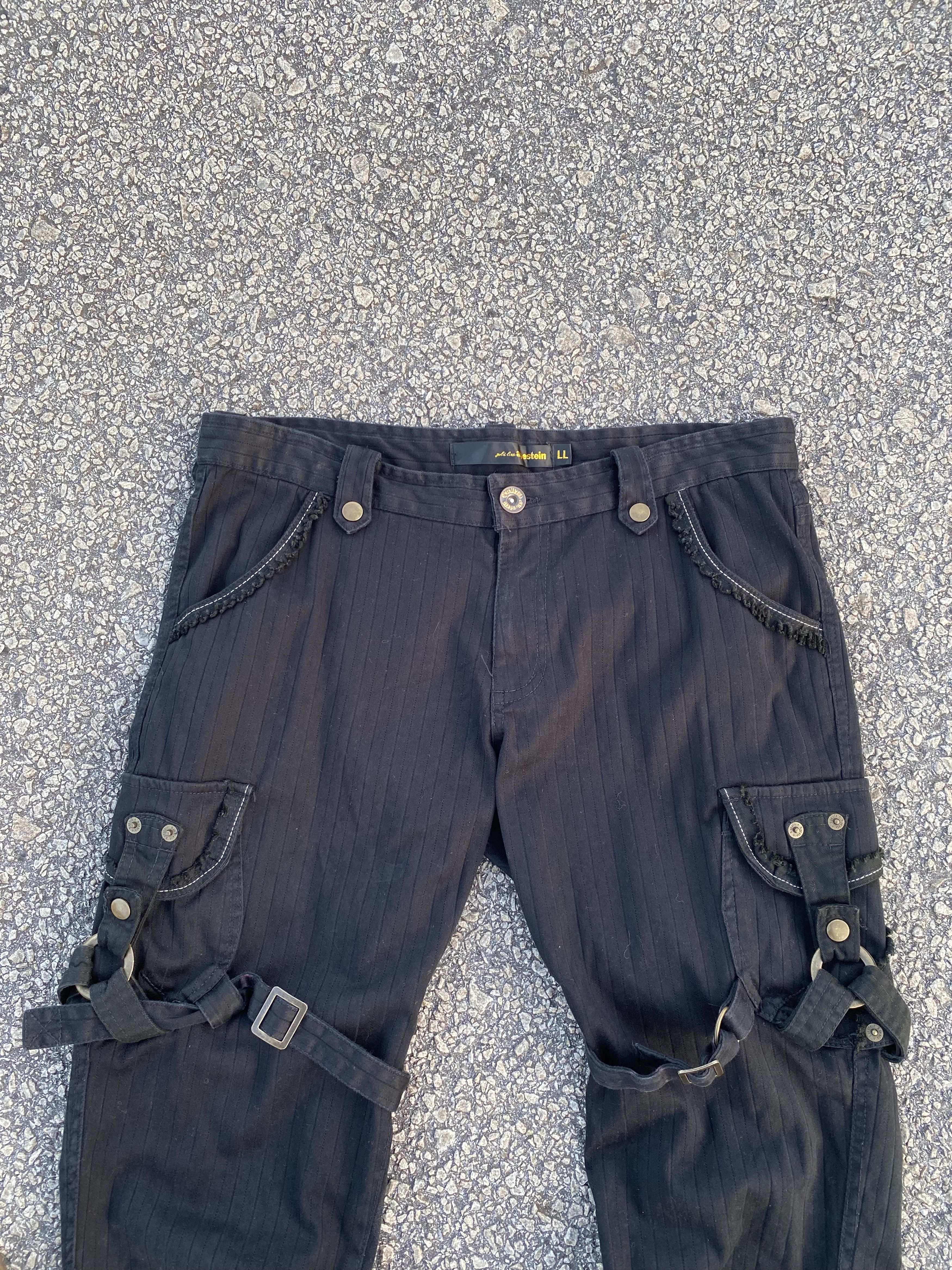 If Six Was Nine PUNK APESTEIN CARGO PANTS Size US 35 - 2 Thumbnail