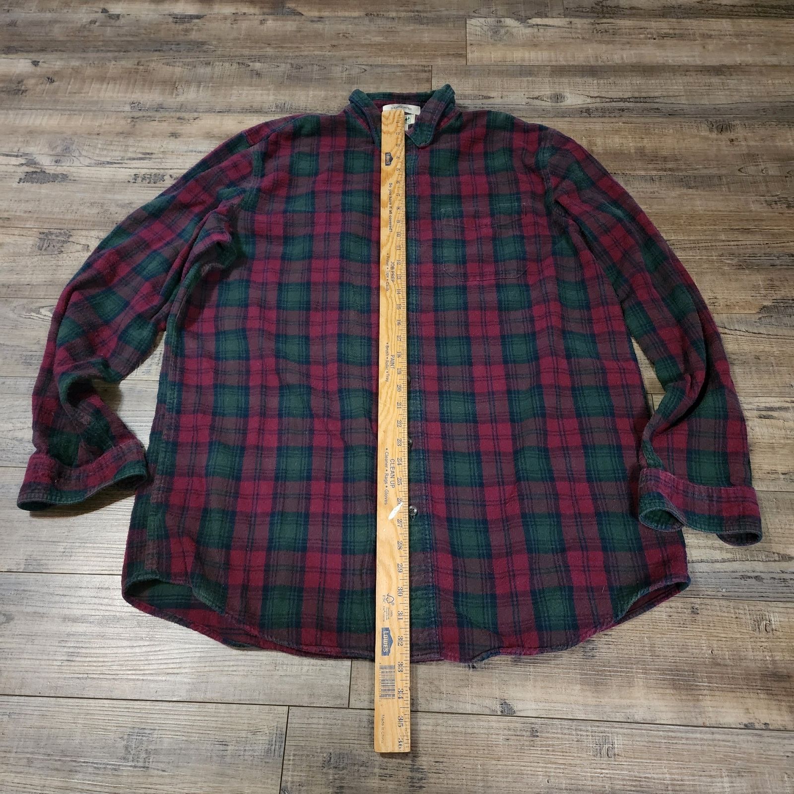 L.L. Bean L.L. Bean long sleeve flannel button up mens sz XL Tall 2418 Size US XL / EU 56 / 4 - 4 Thumbnail