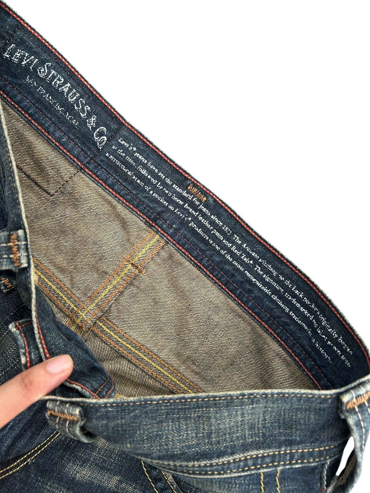 Kapital VINTAGE LEVIS HIPPIES STYLE RUSTY DISTRESSED DENIM JEANS Size US 30 / EU 46 - 9 Thumbnail