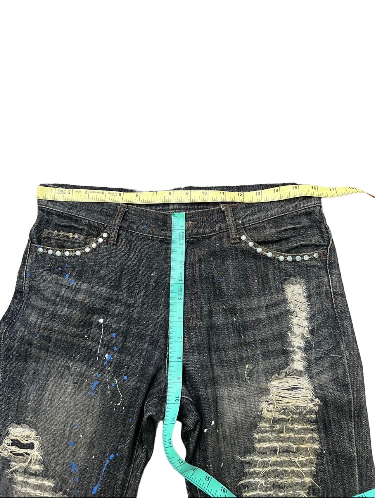 Schlussel Vintage Schlussel Schlussel Japan Rips Distress Flare Jeans Size US 31 - 3 Thumbnail