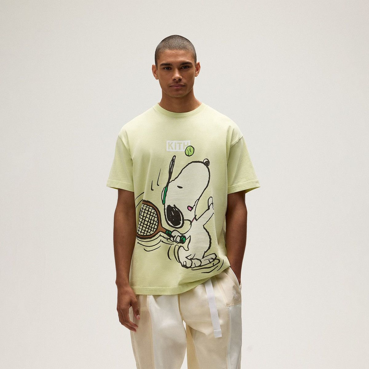 Kith × Peanuts Kith for Peanuts Tennis Vintage Tee in cucumber T-Shirt XL Size US XL / EU 56 / 4 - 2 Thumbnail