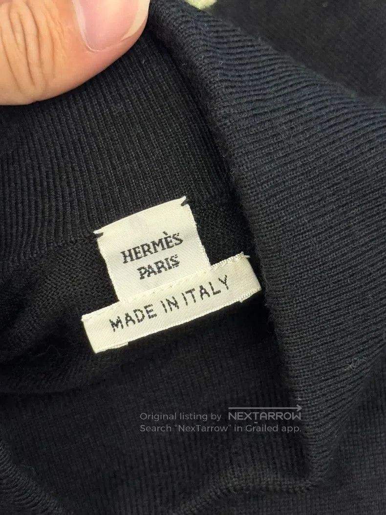 Hermes Hermes Cashmere silk printed patchwork knit short sleeve Size XS / US 0-2 / IT 36-38 - 3 Thumbnail