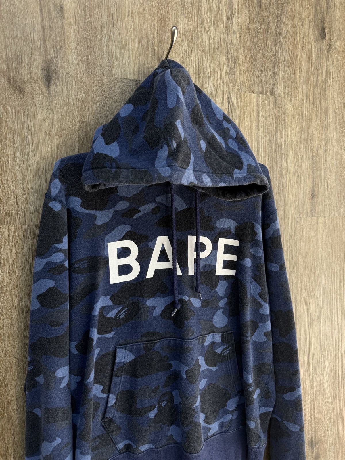 Bape Bape Blue Pull Over Hoodie Size US L / EU 52-54 / 3 - 2 Thumbnail