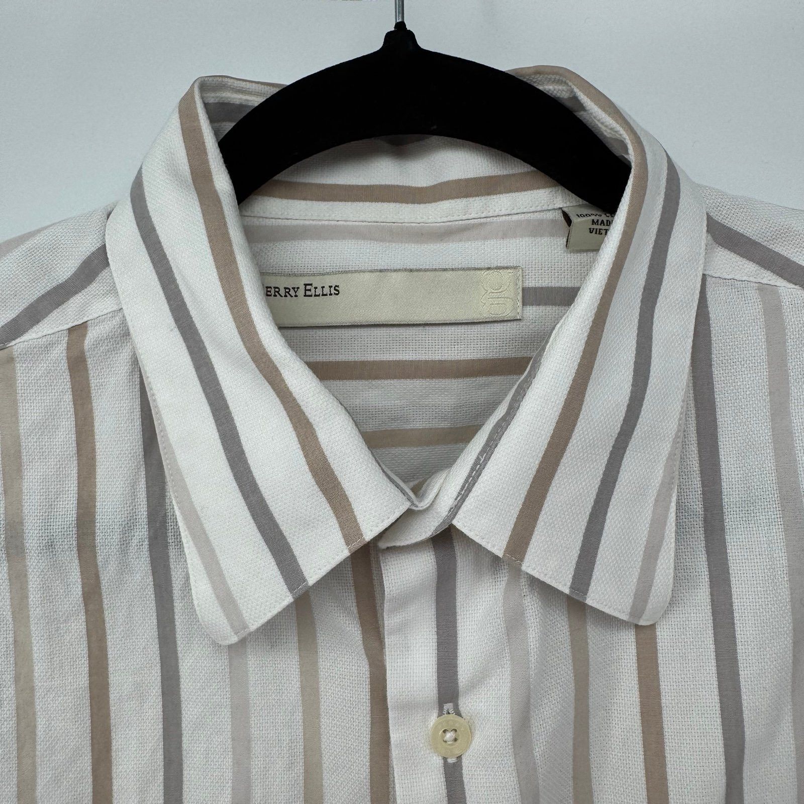 Perry Ellis Perry Ellis Dress Striped Shirt Large Size US L / EU 52-54 / 3 - 2 Thumbnail
