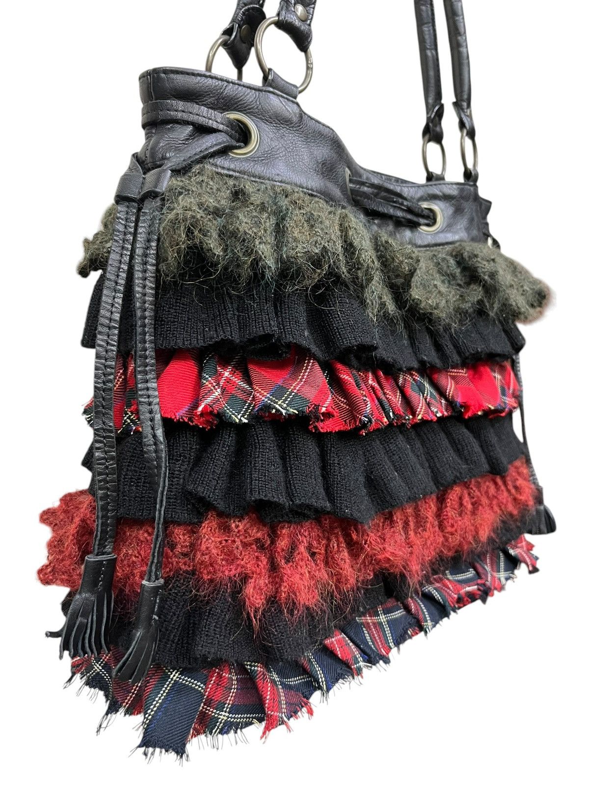 Matsuda Vintage Nicole Ruffle Punk Patchwork Tote Japan Rare Size ONE SIZE - 9 Thumbnail