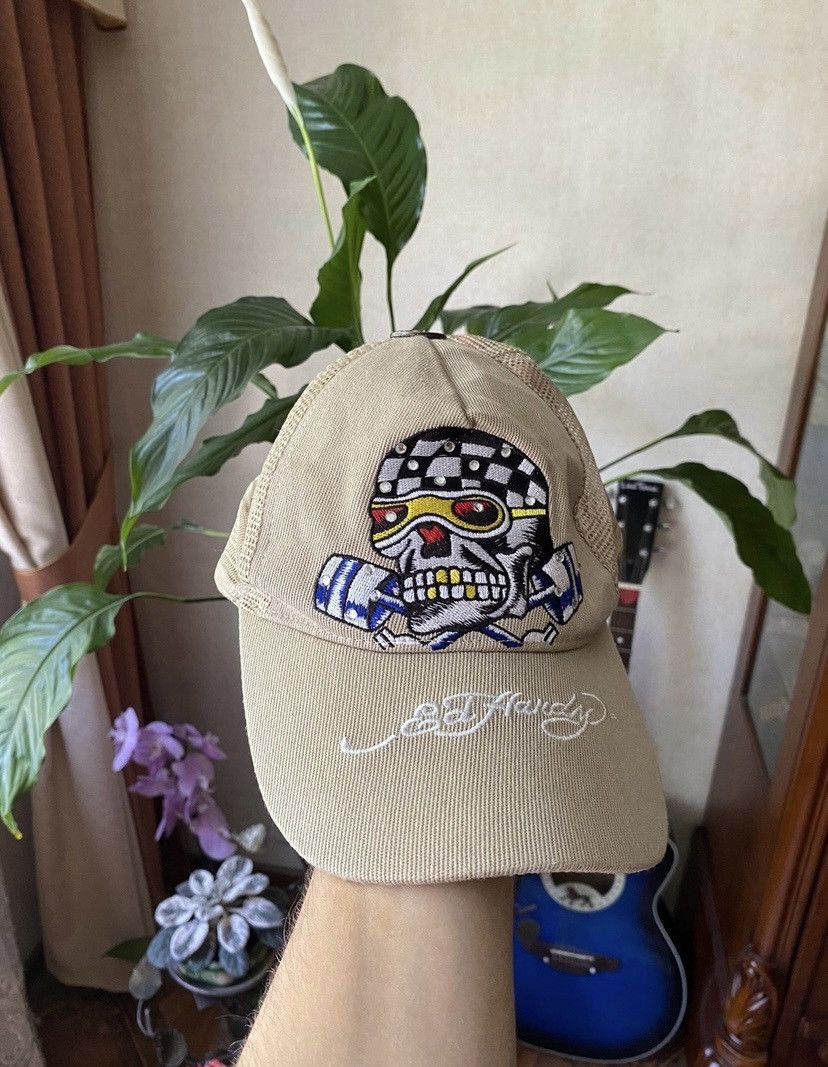 Ed Hardy × Streetwear × Vintage Vintage Ed Hardy Big Logo Cap | Grailed