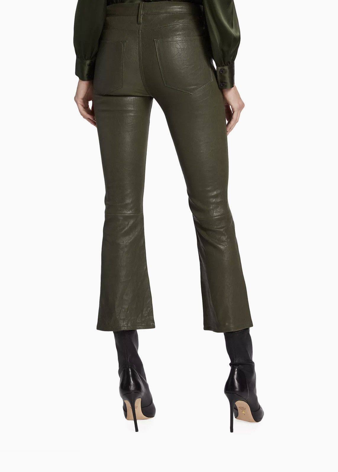 Frame Le Crop Mini Boot Leather Pant Size 30" / US 8 / IT 44 - 3 Thumbnail