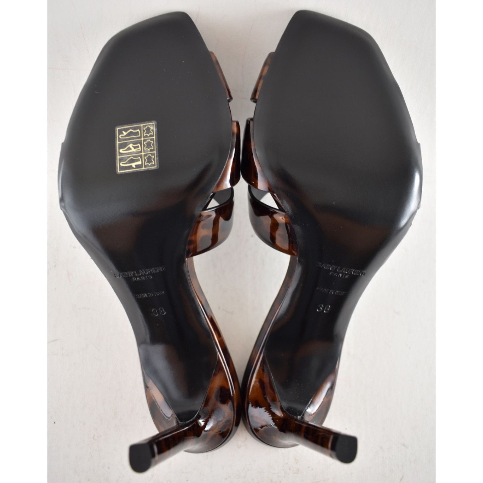 Yves Saint Laurent Saint Laurent Tribute 85 Mule Sandal Black Brown Size US 8 / IT 38 - 17 Thumbnail