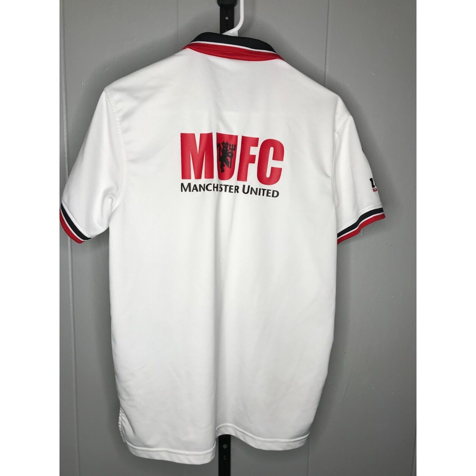 Other Manchester United Polo Shirt Mens MD white Collared Red Devi Size US M / EU 48-50 / 2 - 2 Thumbnail