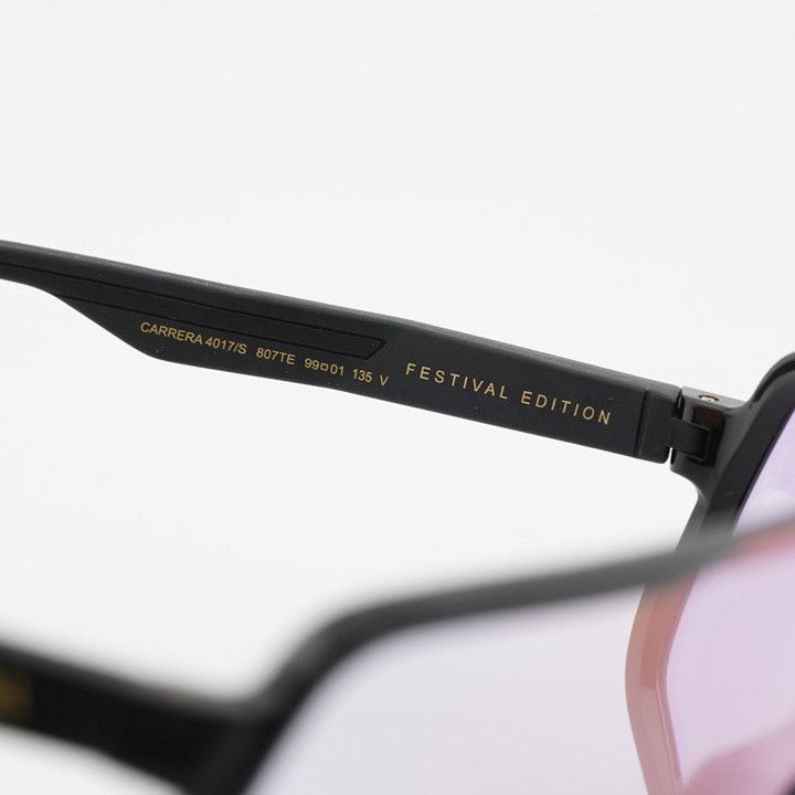 Carrera Carrera CARRERA 4017/S 0807 TE Sunglasses Black Shield Frame Size ONE SIZE - 7 Thumbnail