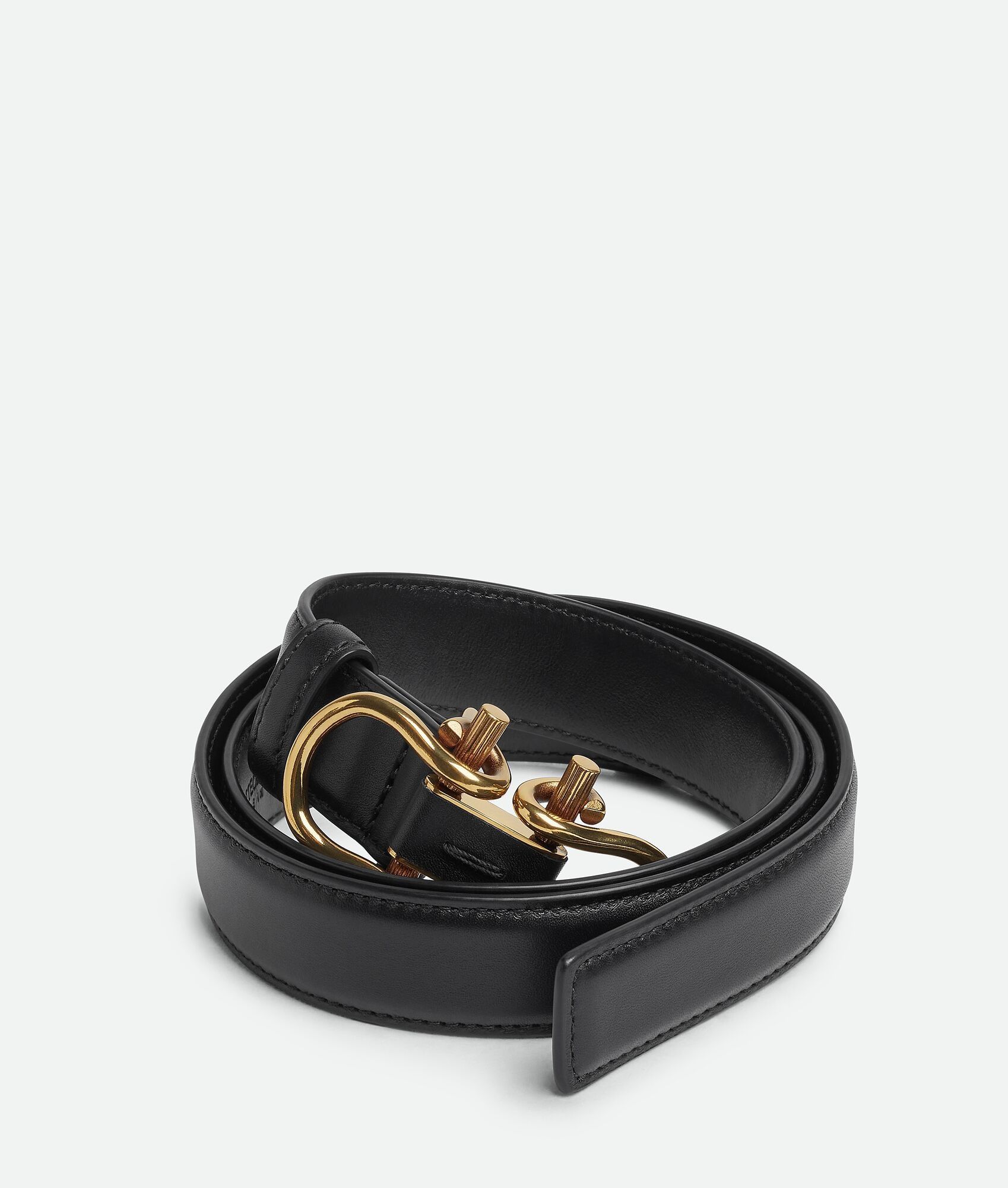 Bottega Veneta o1w1db11125 Size: 85 / Monsieur Belt in Black Size ONE SIZE - 2 Thumbnail