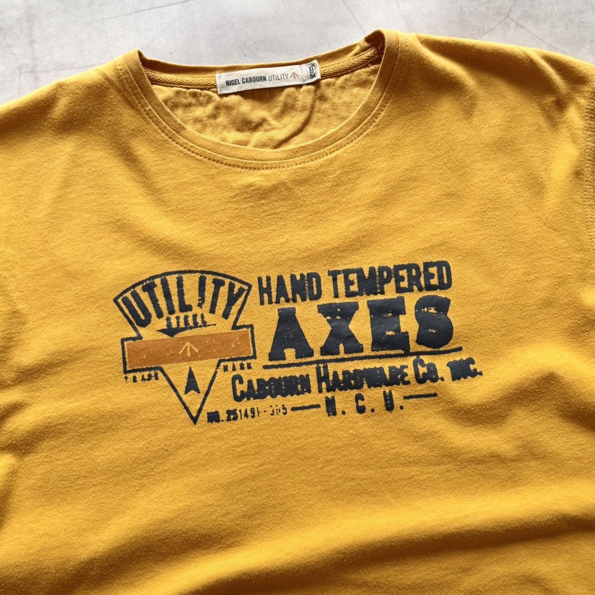 Nigel Cabourn Nigel Coburn Utility Big Logo T-Shirt Ter Y2K Size US XL / EU 56 / 4 - 2 Thumbnail