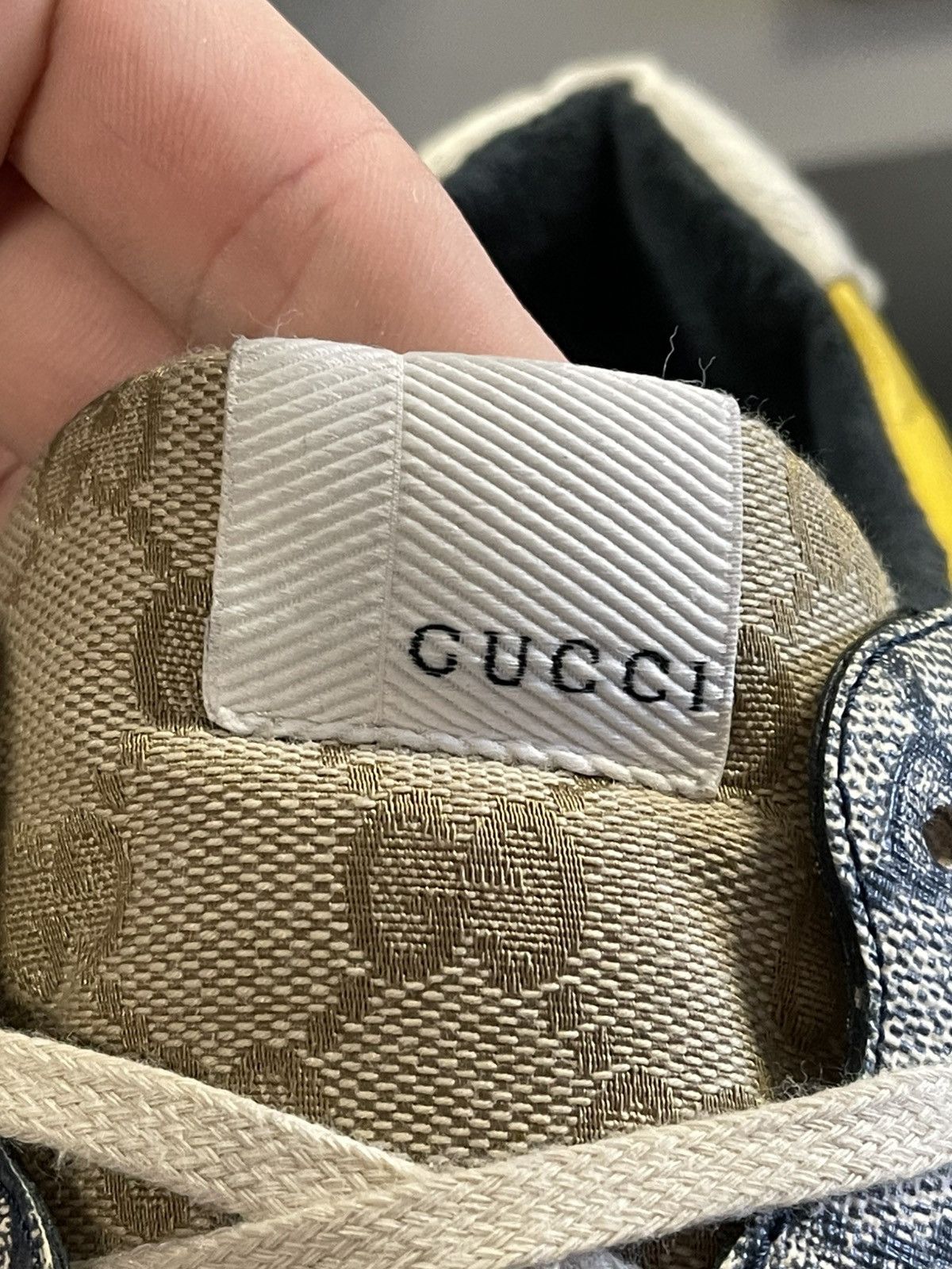 Gucci Size 10.5G/11US - Gucci GG Rhyton White/Yellow/Brown Men's Size US 11 / EU 44 - 12 Thumbnail