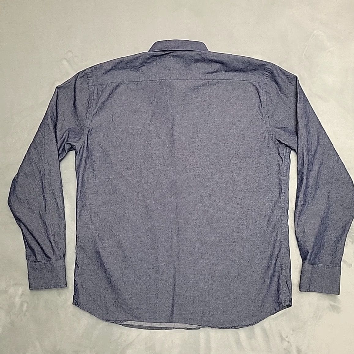 UNTUCKit UNTUCKit Shirt Mens L Blue 100% Cotton Long Sleeve Button Up Office Casual Size US L / EU 52-54 / 3 - 5 Thumbnail