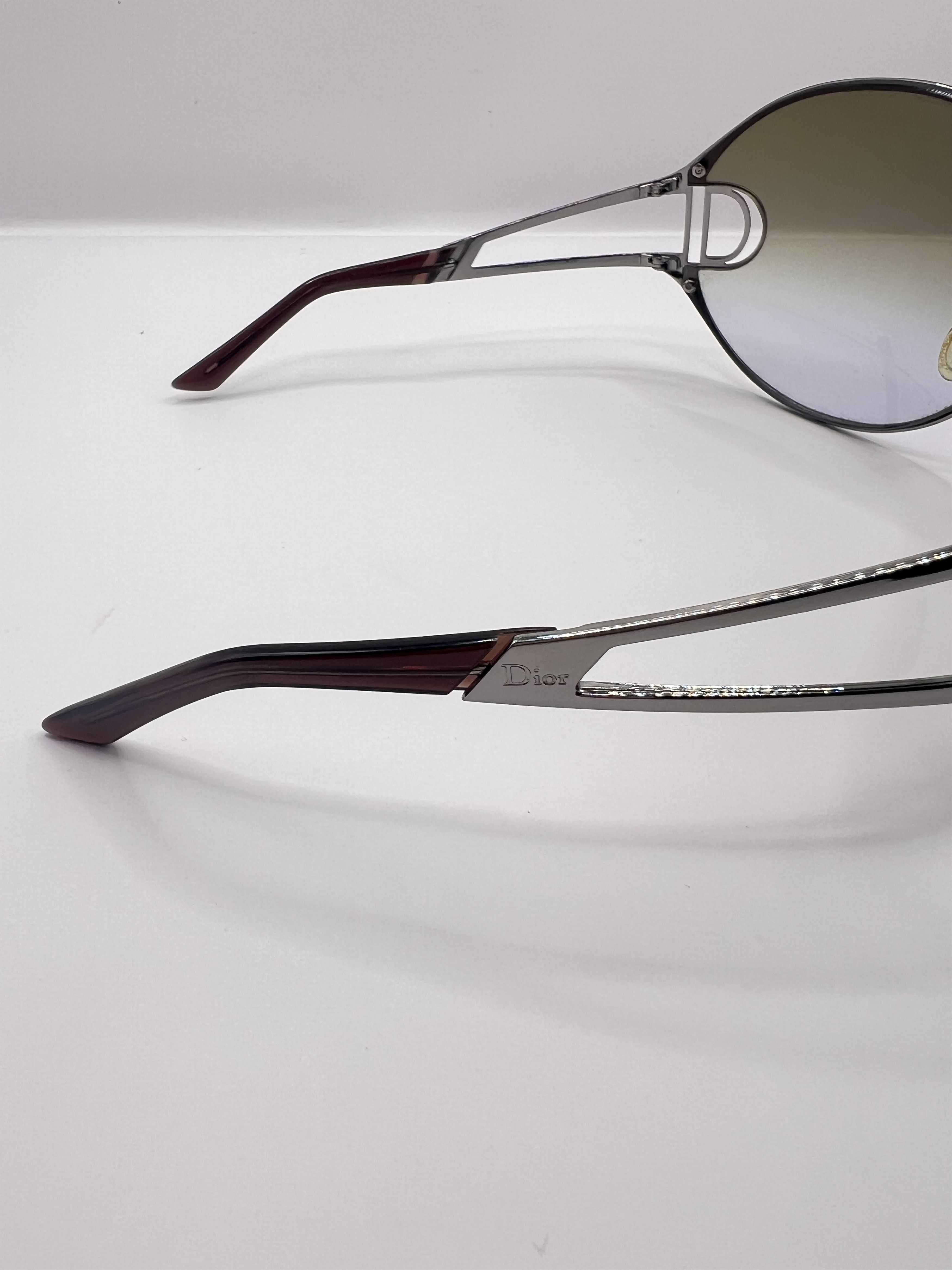 Dior Dior " Diorissimo 1 " silver sunglasses Size ONE SIZE - 8 Thumbnail