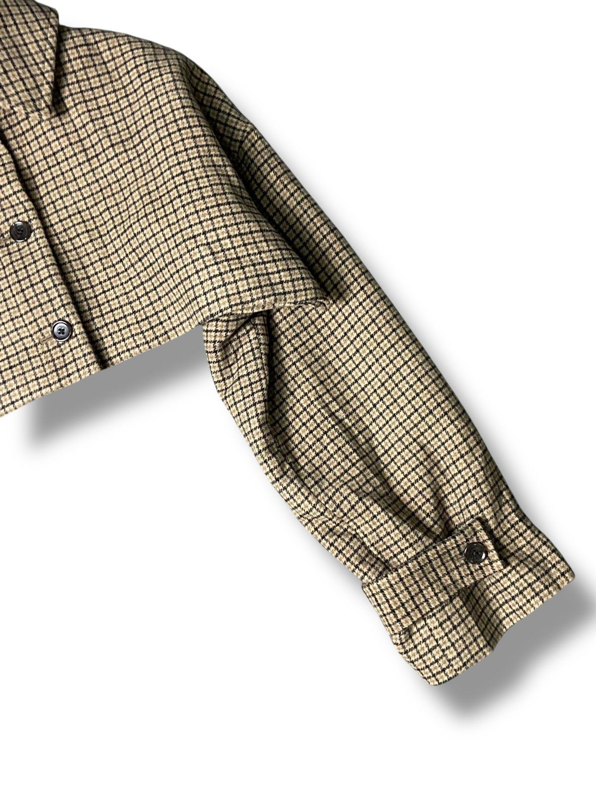 GU GU by Rokh Crop Checkered Jacket (150) Size M / US 6-8 / IT 42-44 - 5 Thumbnail