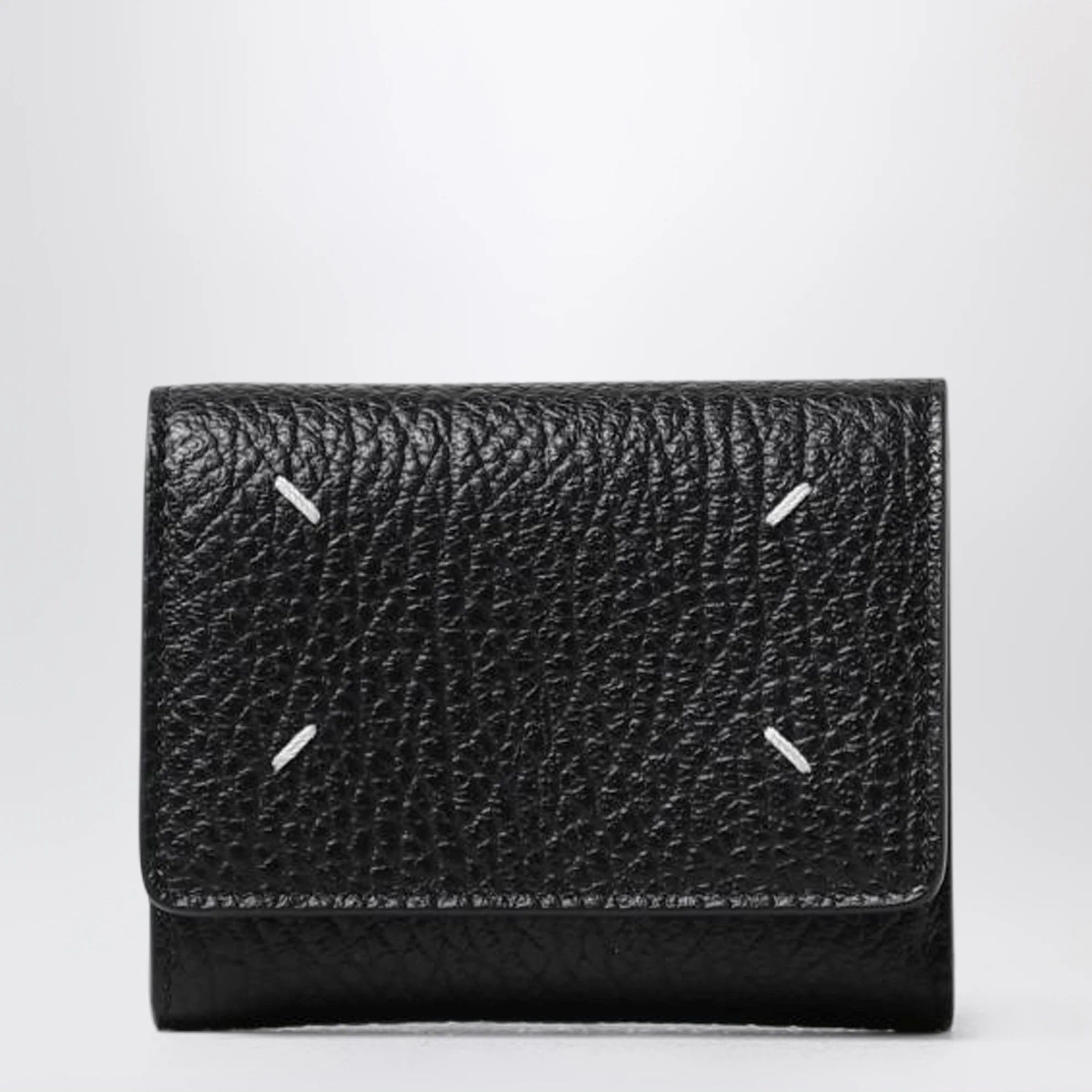 Maison Margiela o1d2blof0526 Size: OS / Four Stitches Trifold Wallet Black Size ONE SIZE - 1 Thumbnail