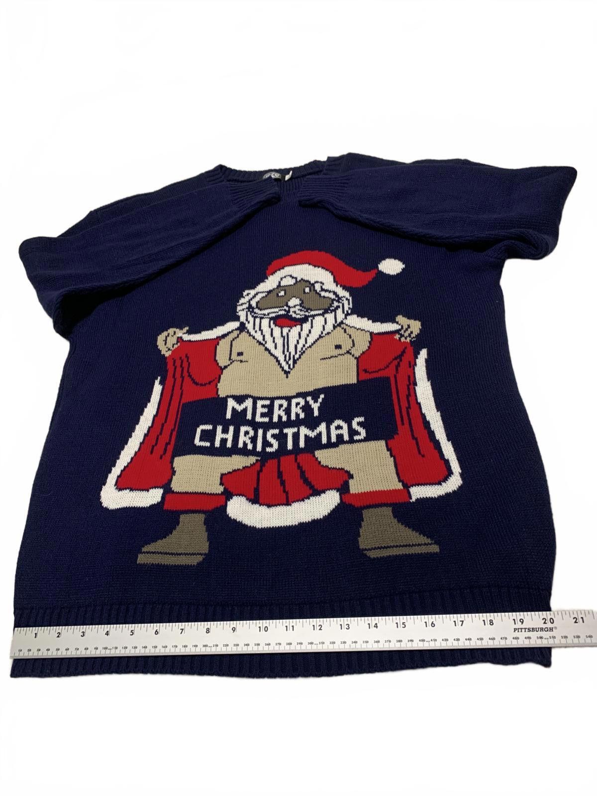 Unconditional USCO Men's XXL Navy Blue Christmas Sweater Santa Size US XXL / EU 58 / 5 - 3 Thumbnail