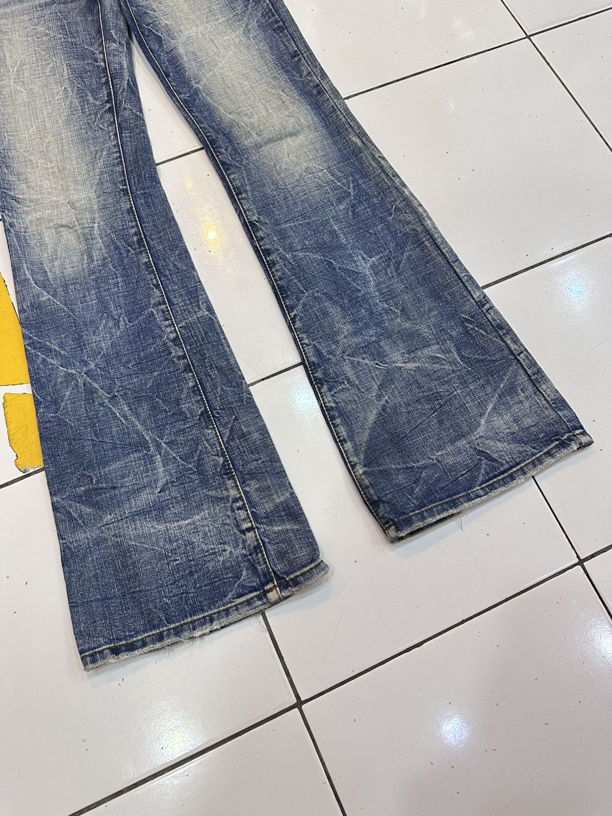 Tornado Mart 2000s Distressed Cook Studded Flare Jeans Y2K Goa Lgb Style Size US 30 / EU 46 - 5 Thumbnail