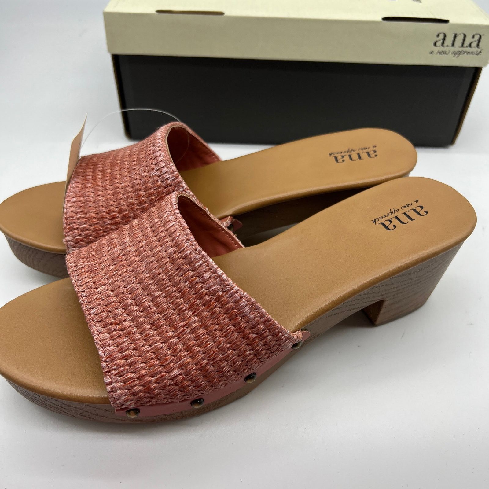 Other a.n.a Womens Robinson Heeled Sandals Terracotta Size US 10 / IT 40 - 8 Thumbnail