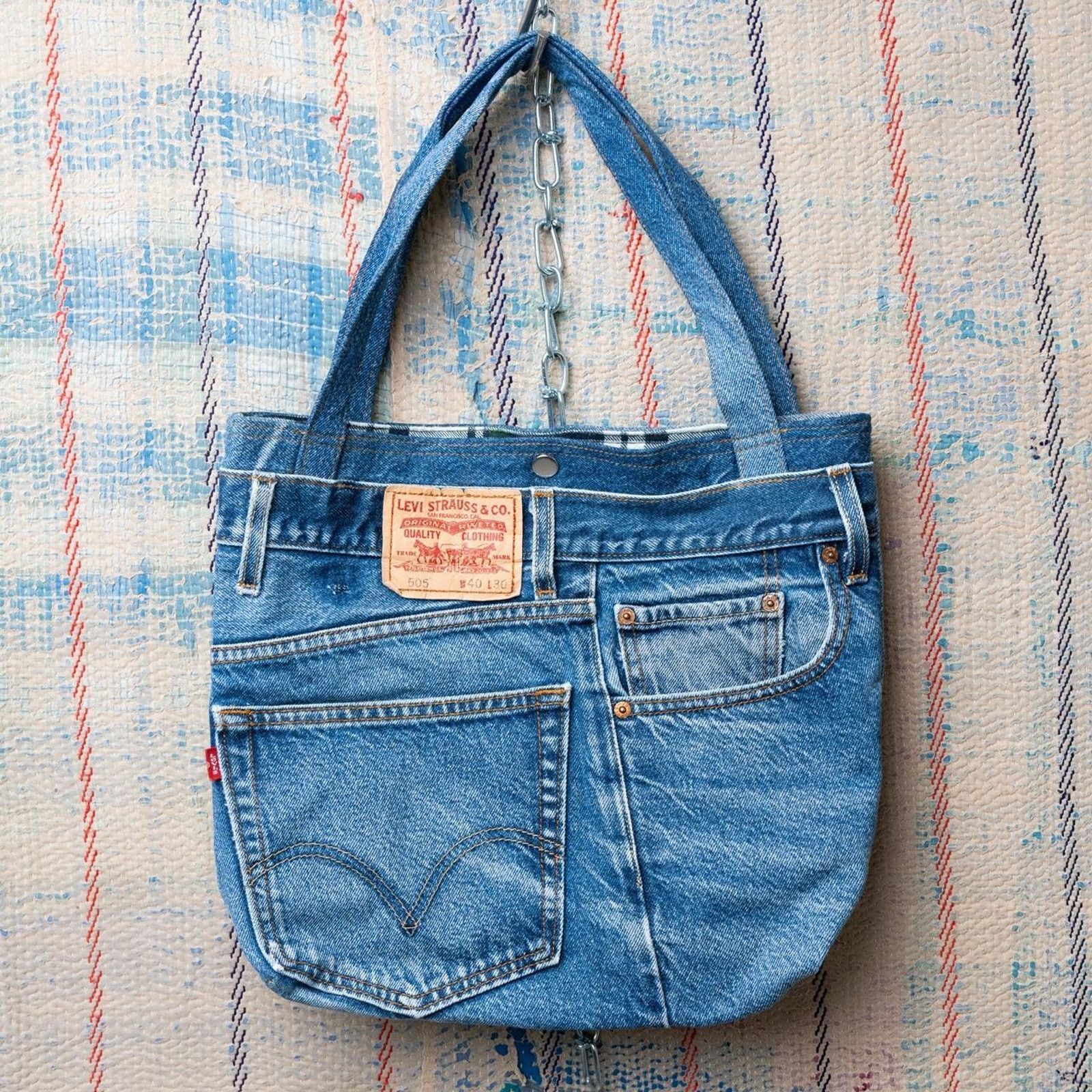 Levi's Reworked upcycled tote bag / shoulder bag Size ONE SIZE - 1 Thumbnail