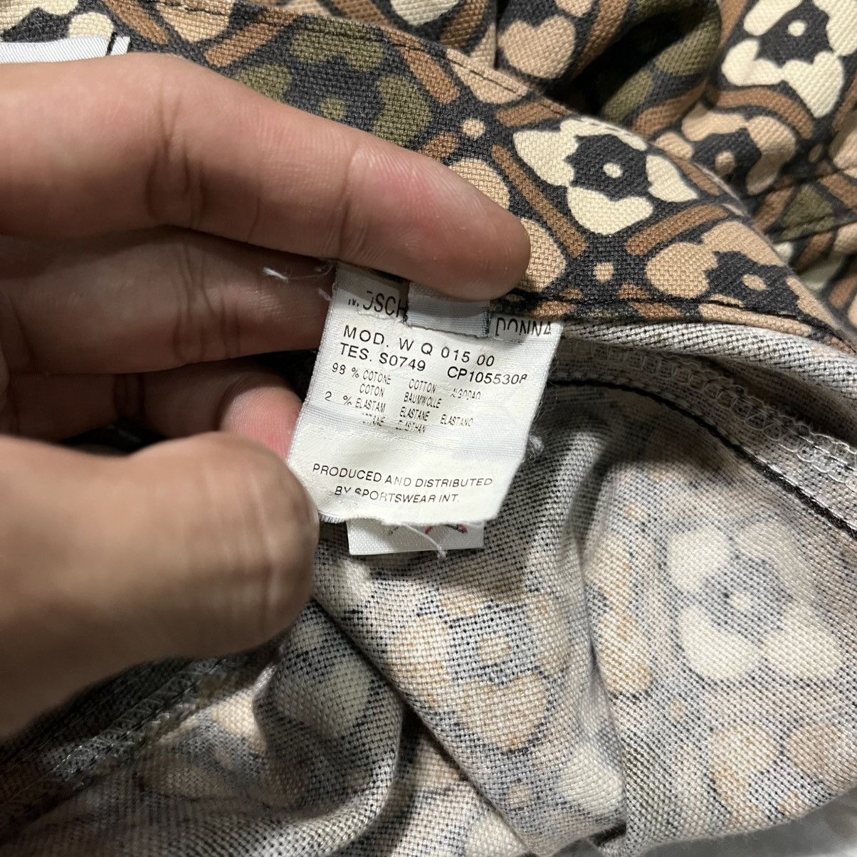 Moschino Vintage Moschino Fullprinted Pants Size US 29 - 8 Thumbnail