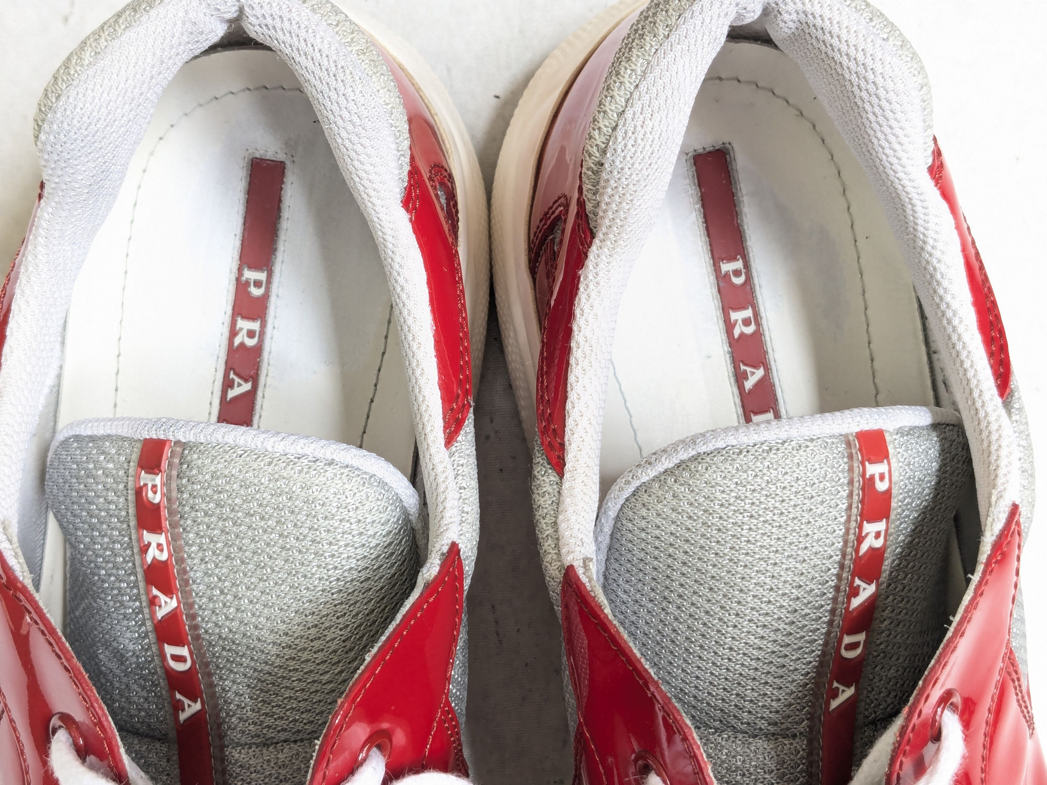 Prada Prada America's Cup Sneakers Red Patent Leather 12 Low Top Size US 12 / EU 45 - 4 Thumbnail
