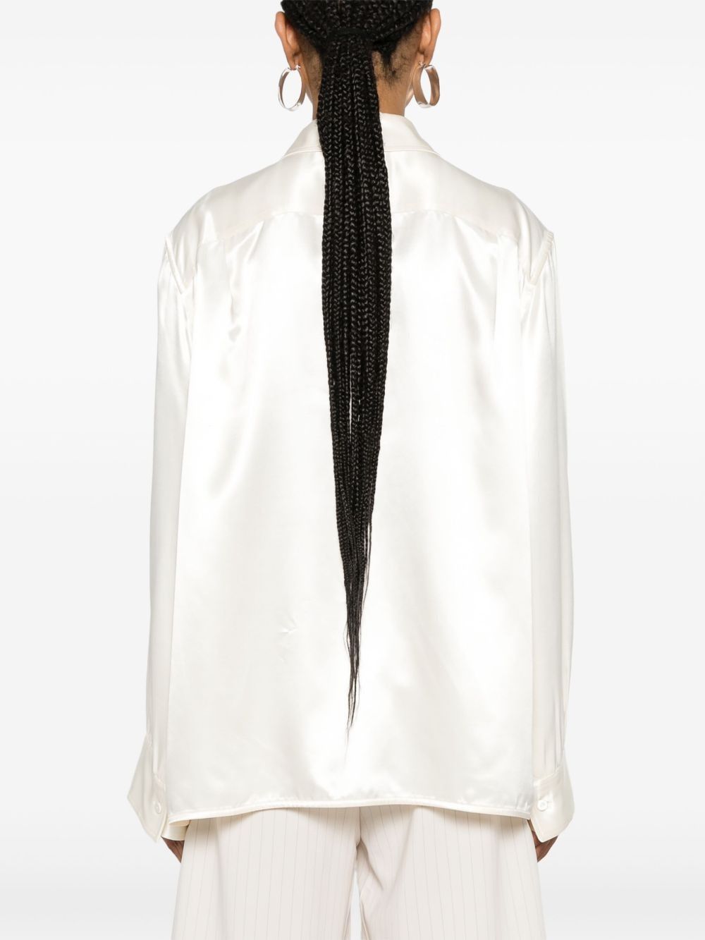 Jil Sander o1w1db10825 Shirt in Ivory Size XL / US 12-14 / IT 48-50 - 6 Thumbnail