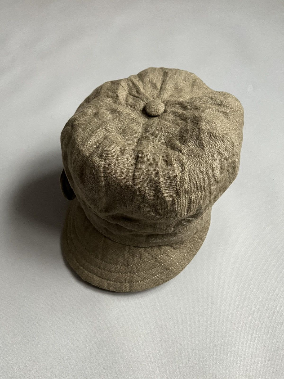 Issey Miyake ISSEY MIYAKE Olive Green Army Military Cadet Driver Cap Size ONE SIZE - 2 Thumbnail