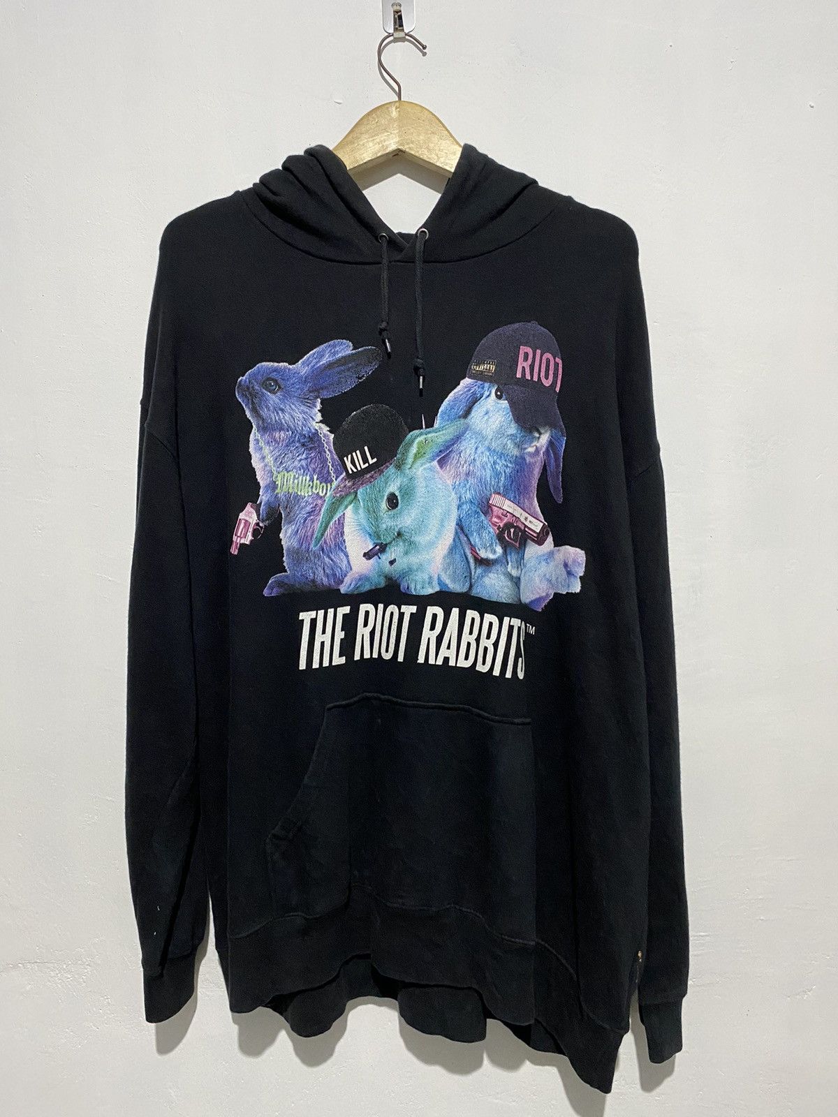 Ne-Net Crazy Milk boy gang the riot rabbits hoodie | Grailed