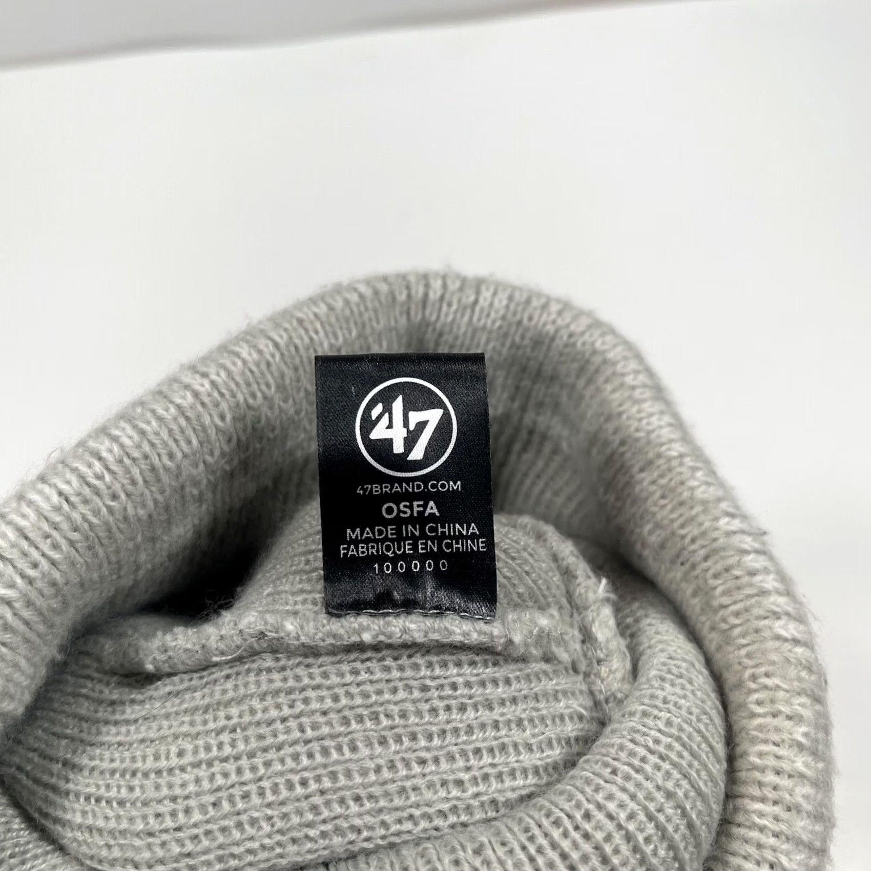 47 47 Hat One Size Gray Brand Beanie Adults Vermont Catamounts Winter Snow Cap Acrylic Size ONE SIZE - 6 Thumbnail